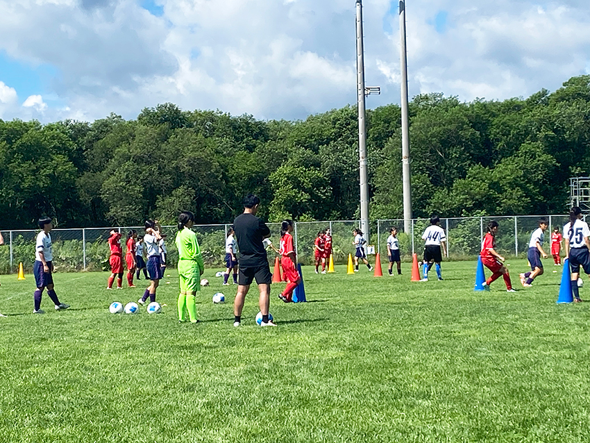 北照高校・ベリンダ旭川合同合宿 女子サッカー